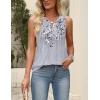 Zeagoo Womens Tops Summer Pleated Sleeveless Tank Top V Neck Dressy Casual Flowy Boho Tunic Shirts(Dh62)