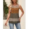 Zeagoo Womens Tops Summer Pleated Sleeveless Tank Top V Neck Dressy Casual Flowy Boho Tunic Shirts(Jh398)