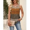 Zeagoo Womens Tops Summer Pleated Sleeveless Tank Top V Neck Dressy Casual Flowy Boho Tunic Shirts(Jh398)