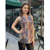 Zeagoo Womens Tops Summer Pleated Sleeveless Tank Top V Neck Dressy Casual Flowy Boho Tunic Shirts(Mz721)