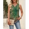 Zeagoo Womens Tops Summer Pleated Sleeveless Tank Top V Neck Dressy Casual Flowy Boho Tunic Shirts(Mz839)