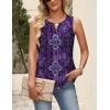 Zeagoo Womens Tops Summer Pleated Sleeveless Tank Top V Neck Dressy Casual Flowy Boho Tunic Shirts(Mz907)