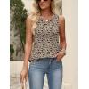 Zeagoo Womens Tops Summer Pleated Sleeveless Tank Top V Neck Dressy Casual Flowy Boho Tunic Shirts(Sf154)