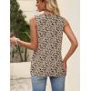 Zeagoo Womens Tops Summer Pleated Sleeveless Tank Top V Neck Dressy Casual Flowy Boho Tunic Shirts(Sf154)