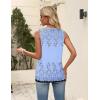 Zeagoo Womens Tops Summer Pleated Sleeveless Tank Top V Neck Dressy Casual Flowy Boho Tunic Shirts(Sf166)
