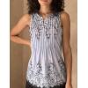 Zeagoo Womens Tops Summer Pleated Sleeveless Tank Top V Neck Dressy Casual Flowy Boho Tunic Shirts(Sf166)