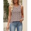Zeagoo Womens Tops Summer Pleated Sleeveless Tank Top V Neck Dressy Casual Flowy Boho Tunic Shirts(Xh498)