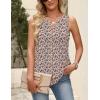 Zeagoo Womens Tops Summer Pleated Sleeveless Tank Top V Neck Dressy Casual Flowy Boho Tunic Shirts(Xh498)