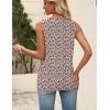 Zeagoo Womens Tops Summer Pleated Sleeveless Tank Top V Neck Dressy Casual Flowy Boho Tunic Shirts(Xh498)