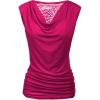 Zeagoo Tank Top for Women Trendy Going Out Tops Sleeveless Shirts Ruched Business Casual Basic Tunic Tops(Rose)