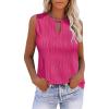 Zeagoo Tops for Women Trendy 2024 Tank Tops Keyhole Neck Sleeveless Blouses Summer Business Casual Basic Shirts