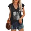 Zeagoo Women’s Summer Casual V Neck Cap Sleeve Tank Tops Guipure Lace Shirt Blouse(Kt187)