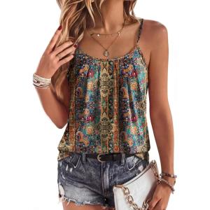 Zeagoo Black Camisole Women 2026 Summer Beach Vacation Clothes Loose Fit Babydoll Cute Tops for Women