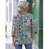 Zeagoo 3/4 Length Sleeve Womens Tops Round Neck Casual Summer Tunic Tops Basic Tees Blouses Dressy T-Shirts Pleated Shirts(Mz906)