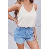 Zeagoo Camisole Tops for Women V-Neck Chiffon Spaghetti Strap Boho Tank Top Long Sexy Flowy Summer Sleeveless Tops