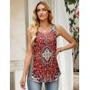 Zeagoo Tank Top for Women 2026 Summer Loose Fit Sleeveless Pleated Flowy Floral Tunic Dressy Blouse(A – Mz870)