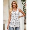 Zeagoo Tank Top for Women 2026 Summer Loose Fit Sleeveless Pleated Flowy Floral Tunic Dressy Blouse(A – Sf224)