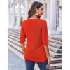 Zeagoo Womens Loose Short Sleeve Tunic Tops Lightweight Crew Neck Crochet Knit Pullover Sweater Blouses(Red)
