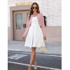 Zeagoo Cropped Cardigan Sweaters for Women Long Sleeve Knit Open Front Bolero Shrug for Dresses(Dusty Pink)