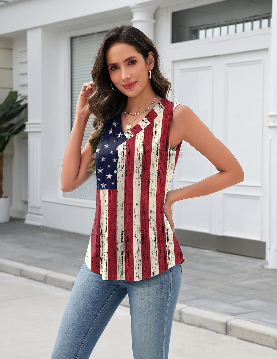 imageZeagoo Tank Top for Women V Neck Loose Fit Sleeveless Summer Tops Business Casual Outfits Dressy Blouses ShirtsGq38