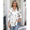 Zeagoo Button Down Shirts for Women 3/4 Sleeve Tops V Neck Collared Blouses Business Casual Outfits(Dw170)