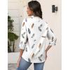 Zeagoo Button Down Shirts for Women 3/4 Sleeve Tops V Neck Collared Blouses Business Casual Outfits(Dw170)