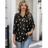 Zeagoo Button Down Shirts for Women 3/4 Sleeve Tops V Neck Collared Blouses Business Casual Outfits(Jh601)