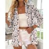 Zeagoo Button Down Shirts for Women 3/4 Sleeve Tops V Neck Collared Blouses Business Casual Outfits(Sa1)