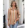 Zeagoo Button Down Shirts for Women 3/4 Sleeve Tops V Neck Collared Blouses Business Casual Outfits(Tw720)