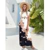 Zeagoo Summer Dresses for Women 2026 Long Maxi Sundresses Loose Split Wrinkle-Free Beach Travel Vacation Clothes(Bf348)