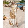 Zeagoo Summer Dresses for Women 2026 Long Maxi Sundresses Loose Split Wrinkle-Free Beach Travel Vacation Clothes(Cx264)