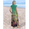 Zeagoo Summer Dresses for Women 2026 Long Maxi Sundresses Loose Split Wrinkle-Free Beach Travel Vacation Clothes(Cx322)