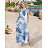 Zeagoo Summer Dresses for Women 2026 Long Maxi Sundresses Loose Split Wrinkle-Free Beach Travel Vacation Clothes(Hp66)