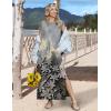 Zeagoo Summer Dresses for Women 2026 Long Maxi Sundresses Loose Split Wrinkle-Free Beach Travel Vacation Clothes(Sf312)
