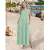Zeagoo Summer Dresses for Women 2026 Long Maxi Sundresses Loose Split Wrinkle-Free Beach Travel Vacation Clothes(Wf25)