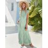 Zeagoo Summer Dresses for Women 2026 Long Maxi Sundresses Loose Split Wrinkle-Free Beach Travel Vacation Clothes(Wf25)