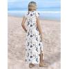 Zeagoo Summer Dresses for Women 2026 Long Maxi Sundresses Loose Split Wrinkle-Free Beach Travel Vacation Clothes(Xh462)