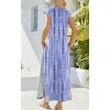 Zeagoo Summer Dresses for Women 2026 Long Maxi Sundresses Loose Split Wrinkle-Free Beach Travel Vacation Clothes(Zr21)
