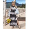 Zeagoo Summer Dresses for Women 2026 Long Maxi Sundresses Loose Split Wrinkle-Free Beach Travel Vacation Clothes(Zr231)