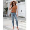 Zeagoo Tank Top for Women V Neck Loose Fit Sleeveless Summer Tops Business Casual Outfits Dressy Blouses Shirts(Caramel)