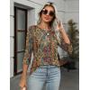 Zeagoo Women Tops 3 Pack 3/4 Sleeve Crewneck Cute Basics Tees Casual Fashion Summer Spring T Shirts Business Work Tee Top(Black-white-boho Mz721)