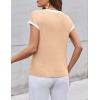 Zeagoo Womens Sweater Vest Fall 2026 Loose Fit Cape Sleeve Knit Ribbed Tank Tops with Front Pocket(Beige White Colorblock)