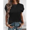 Zeagoo Womens Sweater Vest Fall 2026 Loose Fit Cape Sleeve Knit Ribbed Tank Tops with Front Pocket(Black)