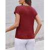 Zeagoo Womens Sweater Vest Fall 2026 Loose Fit Cape Sleeve Knit Ribbed Tank Tops with Front Pocket(Dark Red)