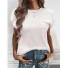 Zeagoo Womens Sweater Vest Fall 2026 Loose Fit Cape Sleeve Knit Ribbed Tank Tops with Front Pocket(Pure White)