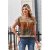 Zeagoo Women Tops Summer Short Sleeve T Shirts V Neck Dressy Casual Work Blouses Fashion Boho Clothes S-3XL(Jh398-geometric)