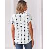 Zeagoo Women Tops Summer Short Sleeve T Shirts V Neck Dressy Casual Work Blouses Fashion Boho Clothes S-3XL(Jh599-figure)