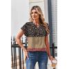 Zeagoo Women Tops Summer Short Sleeve T Shirts V Neck Dressy Casual Work Blouses Fashion Boho Clothes S-3XL(Xh553-flowers)