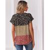 Zeagoo Women Tops Summer Short Sleeve T Shirts V Neck Dressy Casual Work Blouses Fashion Boho Clothes S-3XL(Xh553-flowers)
