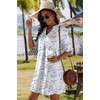 Zeagoo Summer Dresses for Women 2026 V Neck Ruffle Sleeve Loose Shift Dress Hawaiian Sundress Beach Vacation Clothes(Yellow Silhouette Flowers)